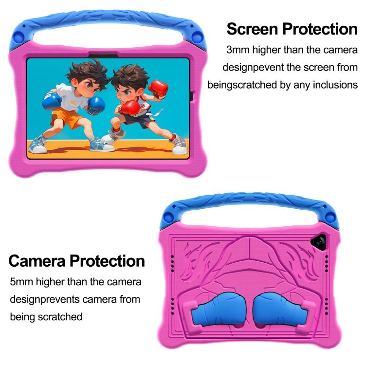 For Samsung Galaxy Tab A11+ / A9+ Boxing Series Kickstand EVA Shockproof Tablet Case with Shoulder Strap