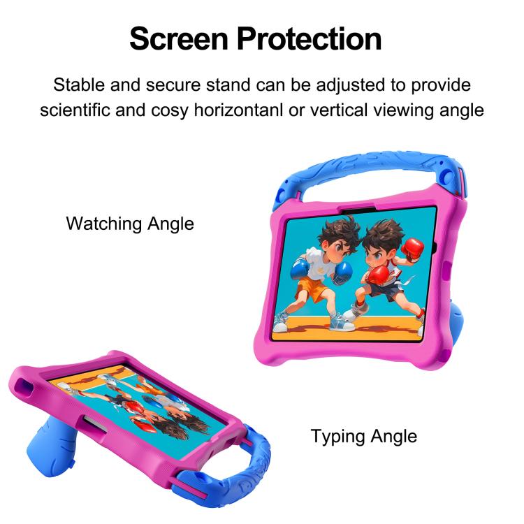 For Samsung Galaxy Tab A11+ / A9+ Boxing Series Kickstand EVA Shockproof Tablet Case with Shoulder Strap