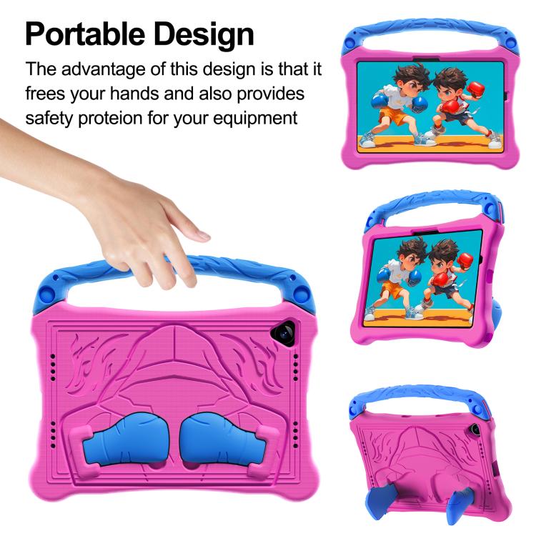 For Samsung Galaxy Tab A11+ / A9+ Boxing Series Kickstand EVA Shockproof Tablet Case with Shoulder Strap