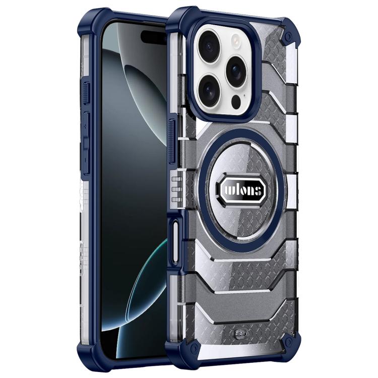 For iPhone 16 Pro Max wlons Explorer Series PC Hybrid TPU MagSafe Magnetic Case
