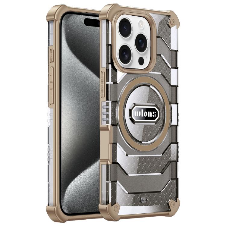 For iPhone 15 Pro Max wlons Explorer Series PC Hybrid TPU MagSafe Magnetic Case
