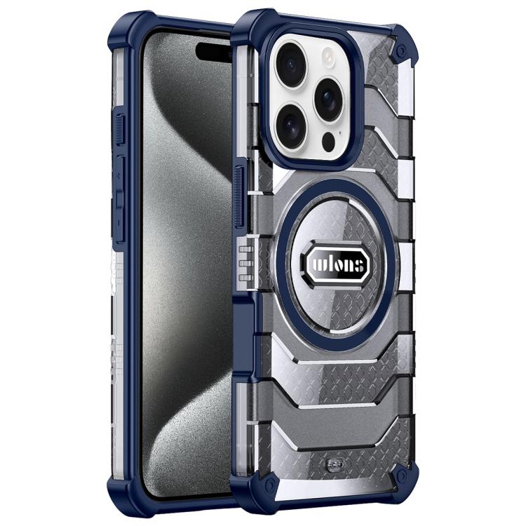 For iPhone 15 Pro Max wlons Explorer Series PC Hybrid TPU MagSafe Magnetic Case