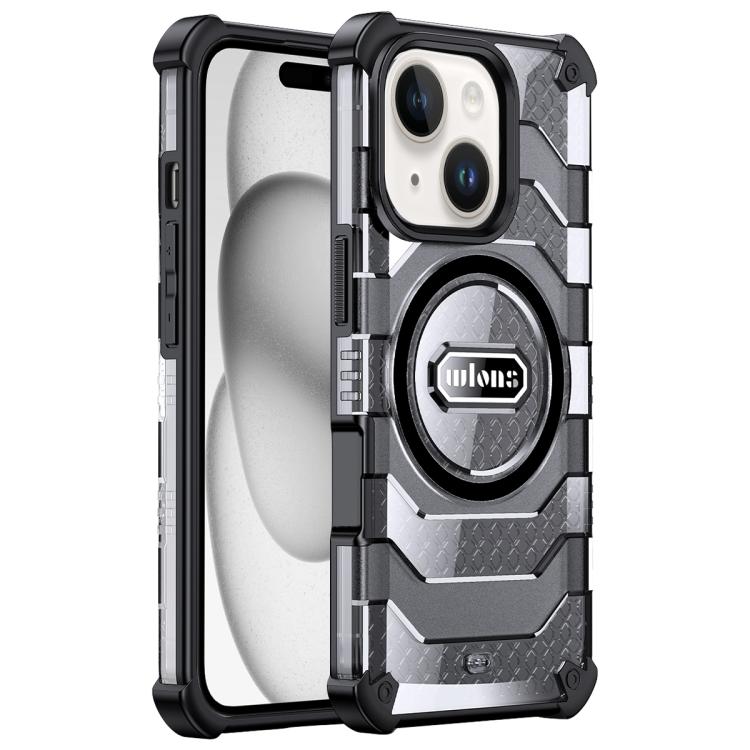 For iPhone 15 wlons Explorer Series PC Hybrid TPU MagSafe Magnetic Case