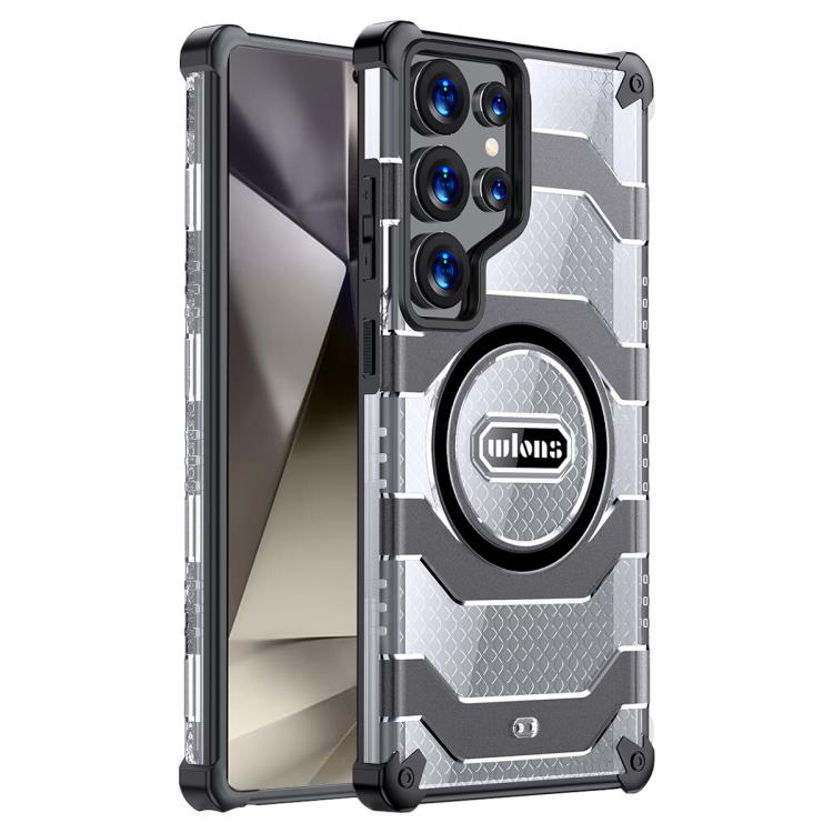 For Samsung Galaxy S25 Ultra 5G wlons Explorer Series PC Hybrid TPU MagSafe Magnetic Case