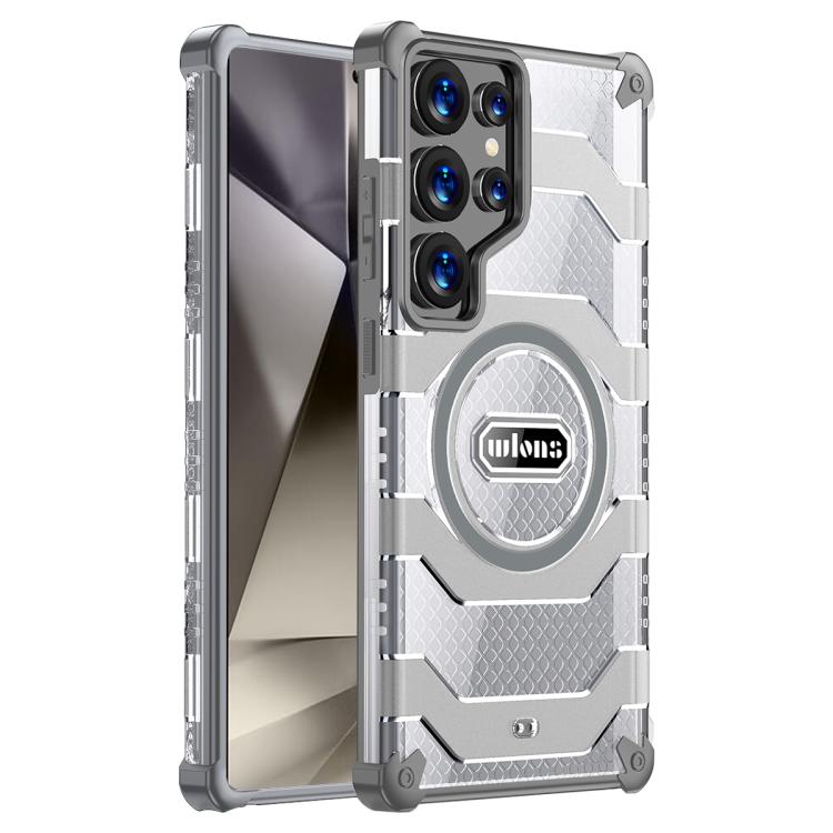For Samsung Galaxy S25 Ultra 5G wlons Explorer Series PC Hybrid TPU MagSafe Magnetic Case