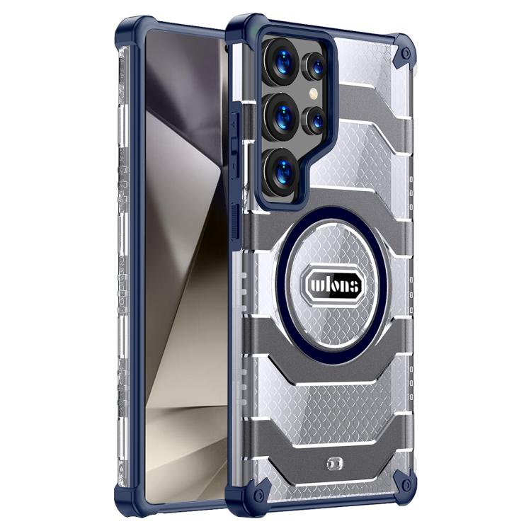 For Samsung Galaxy S24 Ultra 5G wlons Explorer Series PC Hybrid TPU MagSafe Magnetic Case