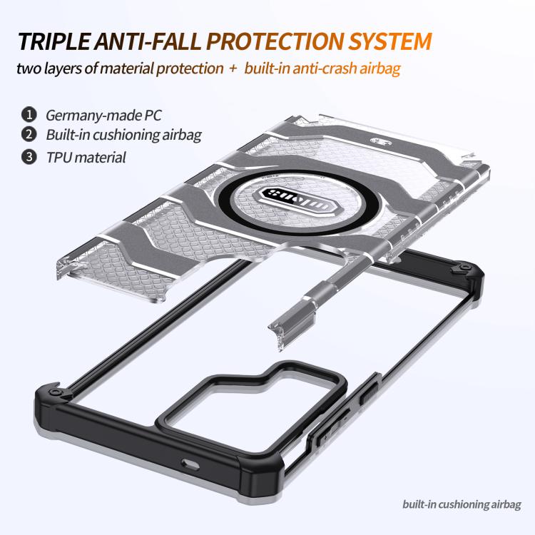 For Samsung Galaxy S24+ 5G wlons Explorer Series PC Hybrid TPU MagSafe Magnetic Case