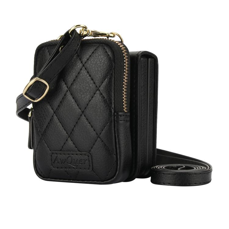 For Samsung Galaxy Z Flip6 / Flip7 FE AwQuer Crossbody Zipper Wallet Bag Litchi Leather Phone Case
