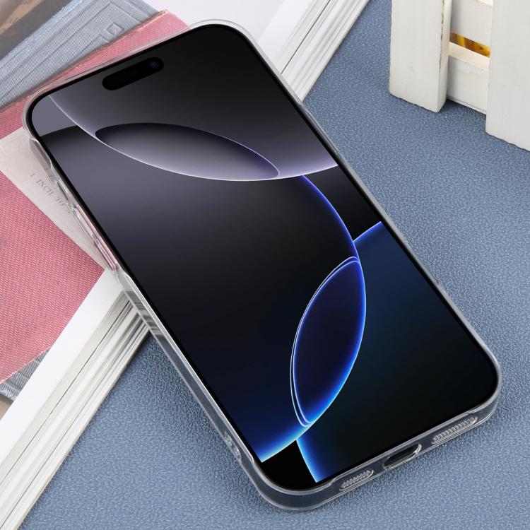 For iPhone 16 Pro Max DFANS DESIGN Metal Lens Frame MagSafe Phone Case - Transparent
