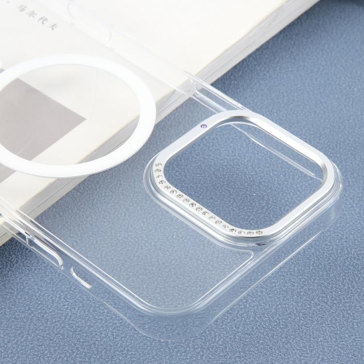 For iPhone 16 Pro Max DFANS DESIGN Metal Lens Frame MagSafe Phone Case - Transparent