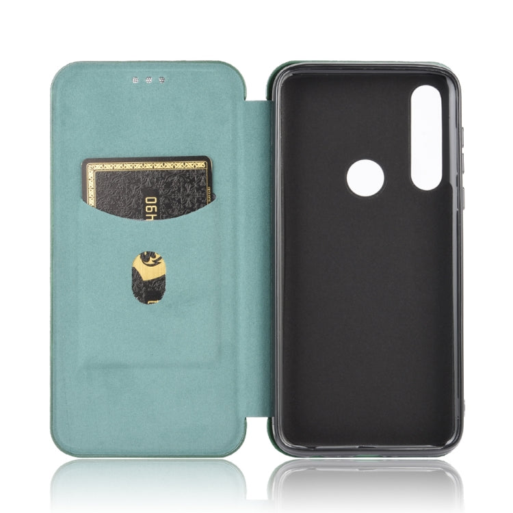 For Motorola Moto G Power Carbon Fiber Texture Horizontal Flip TPU + PC + PU Leather Case with Rope & Card Slot