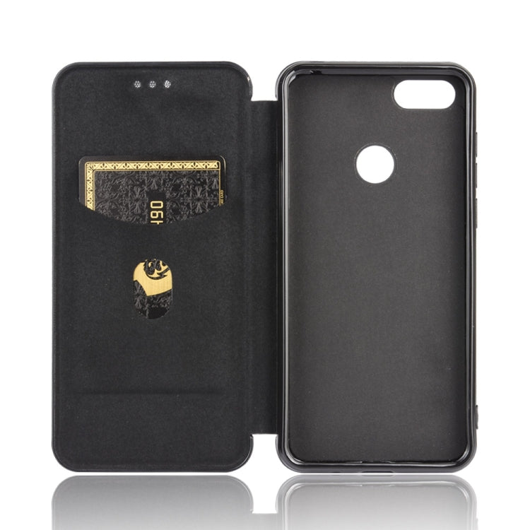 For Motorola Moto E6 Play Carbon Fiber Texture Horizontal Flip TPU + PC + PU Leather Case with Rope & Card Slot