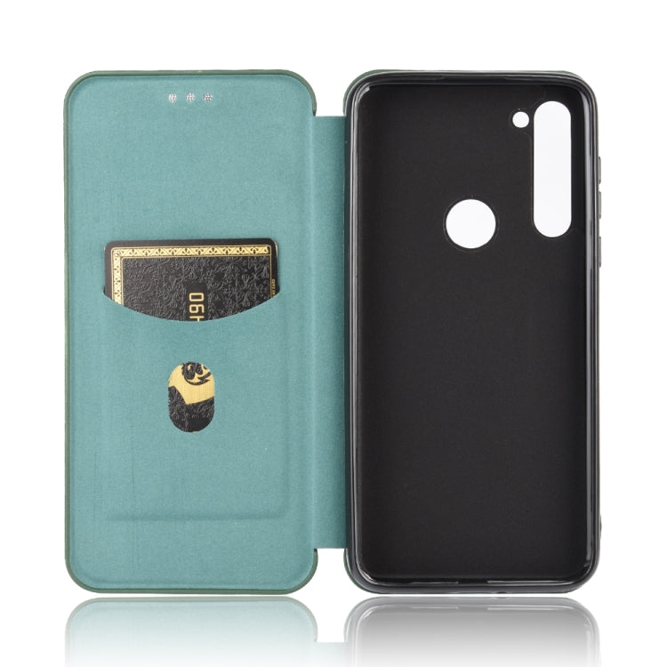 For Motorola Moto G Pro Carbon Fiber Texture Horizontal Flip TPU + PC + PU Leather Case with Rope & Card Slot