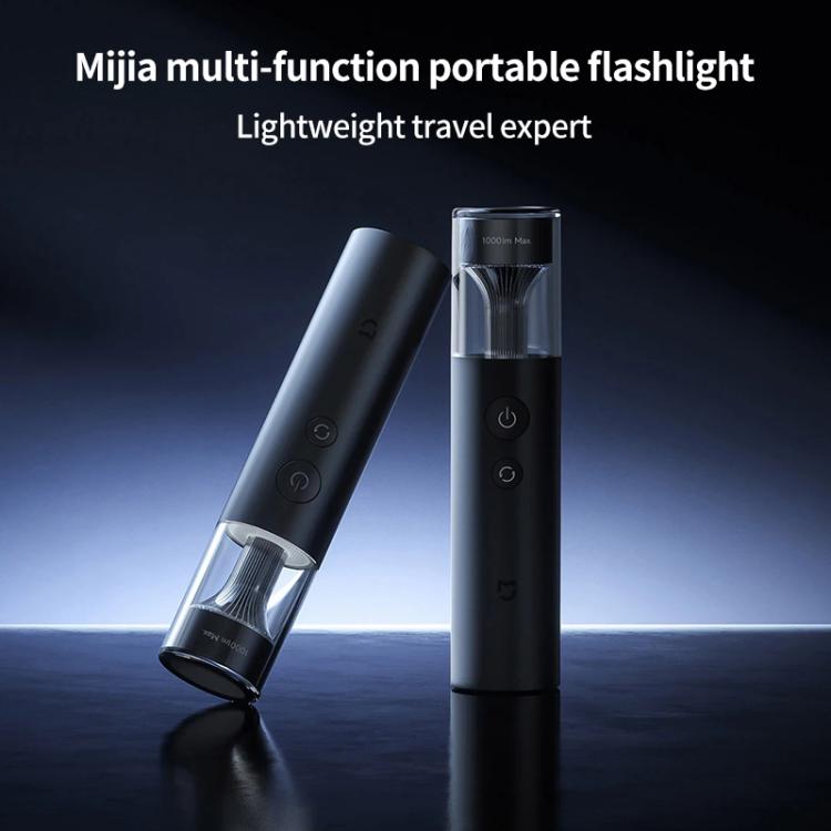 Original Xiaomi Mijia Multifunctional Portable Flashlight 1000LM IP65 Protection - Metal Grey