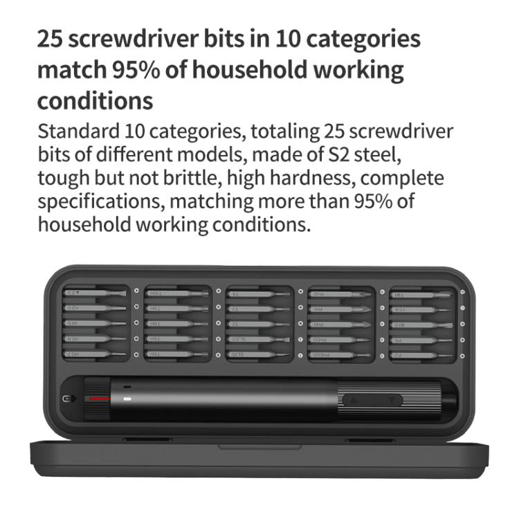 Original Xiaomi Youpin DUKA E2 Electric Screwdriver Set - Black