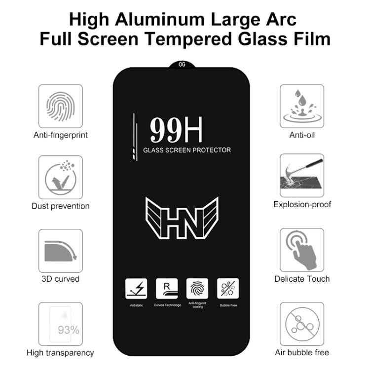 For Redmi Note 11E Pro High Aluminum Large Arc Full Screen Tempered Glass Film
