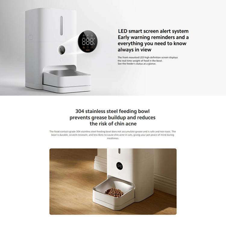 Xiaomi Mijia Smart Pet Feeder 2, Specification:US Plug - White
