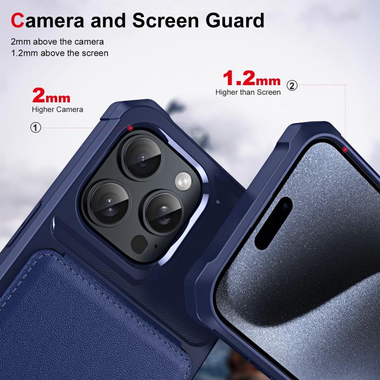 For iPhone 16 Pro Max Vertical Flip Card Bag Holder Leather Phone Case