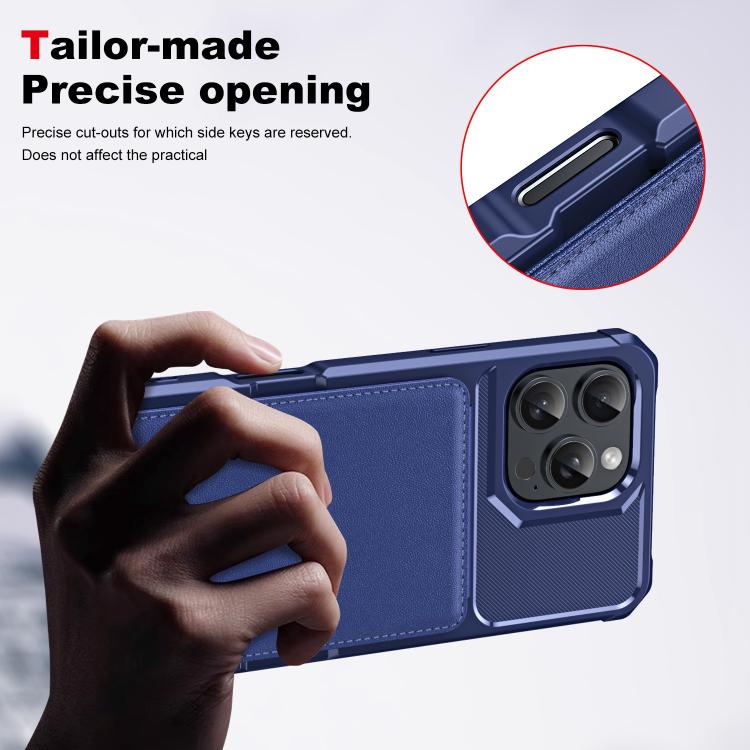 For iPhone 16 Pro Vertical Flip Card Bag Holder Leather Phone Case