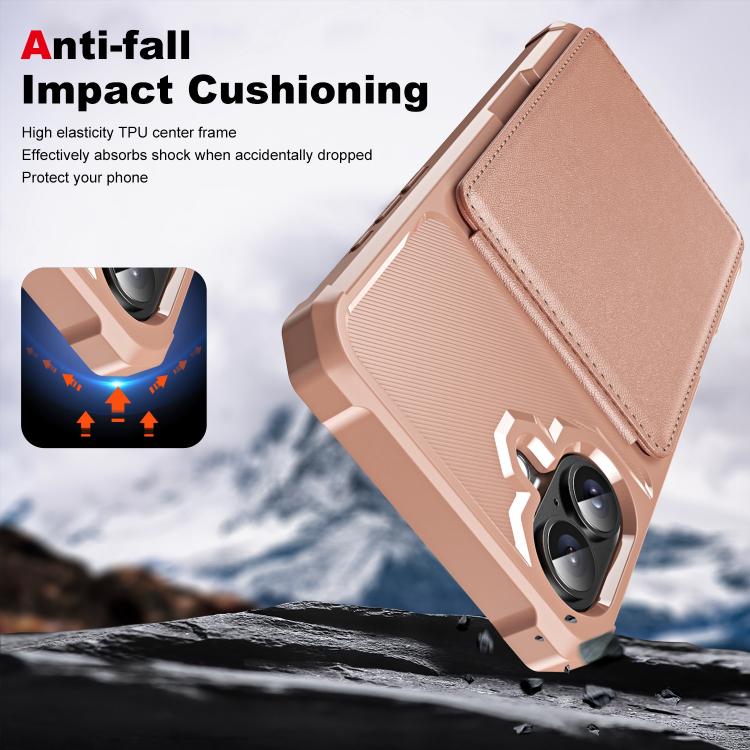For iPhone 16 Plus Vertical Flip Card Bag Holder Leather Phone Case