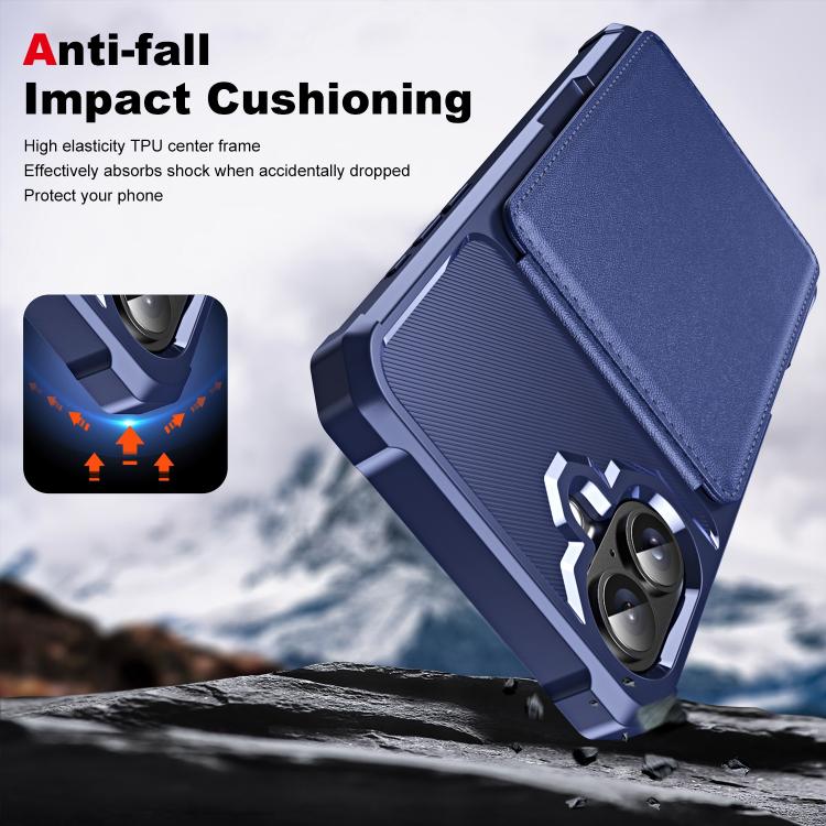 For iPhone 16 Plus Vertical Flip Card Bag Holder Leather Phone Case