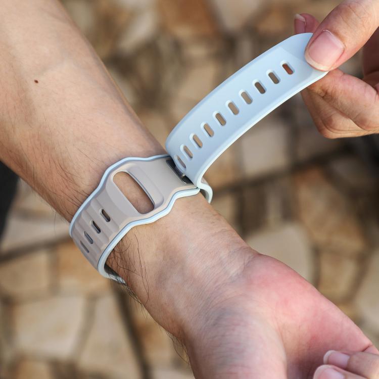 For Apple Watch 42mm / 41mm / 40mm / 38mm Norman Buckle Two-color Silicone Watch Band
