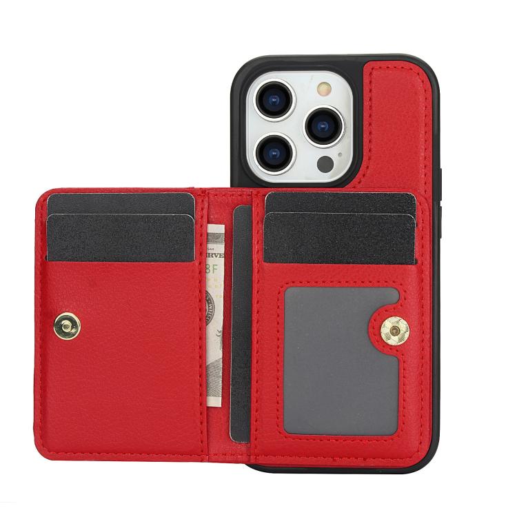 For iPhone 14 Pro AwQuer Horizontal Flip Card Bag Holder Leather Phone Case