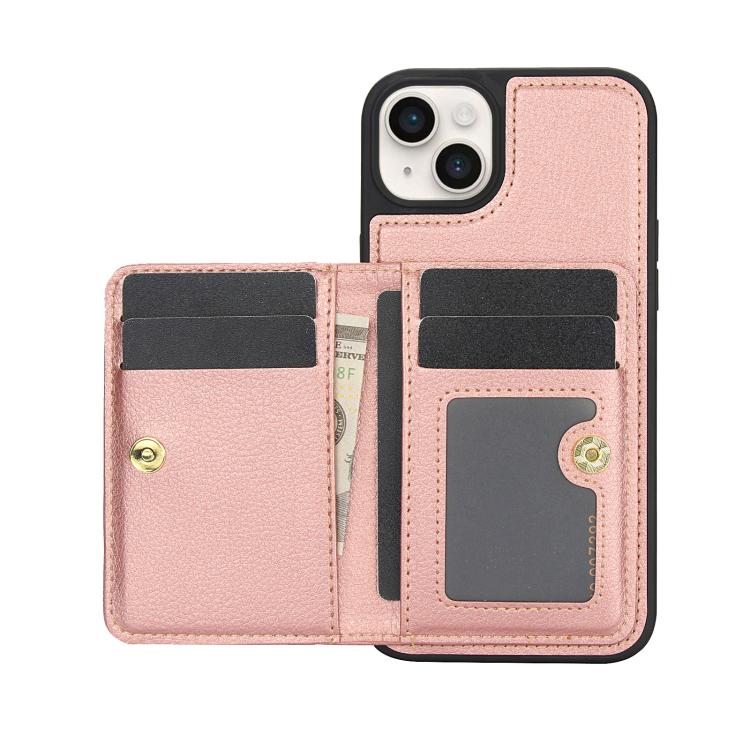 For iPhone 12 / 12 Pro AwQuer Horizontal Flip Card Bag Holder Leather Phone Case