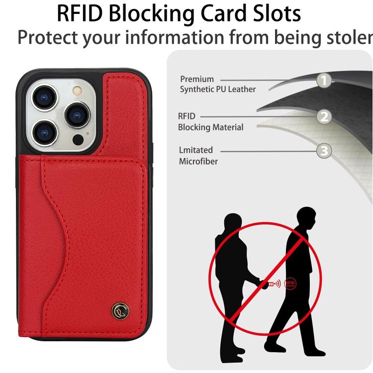 For iPhone 12 Pro Max AwQuer Horizontal Flip Card Bag Holder Leather Phone Case
