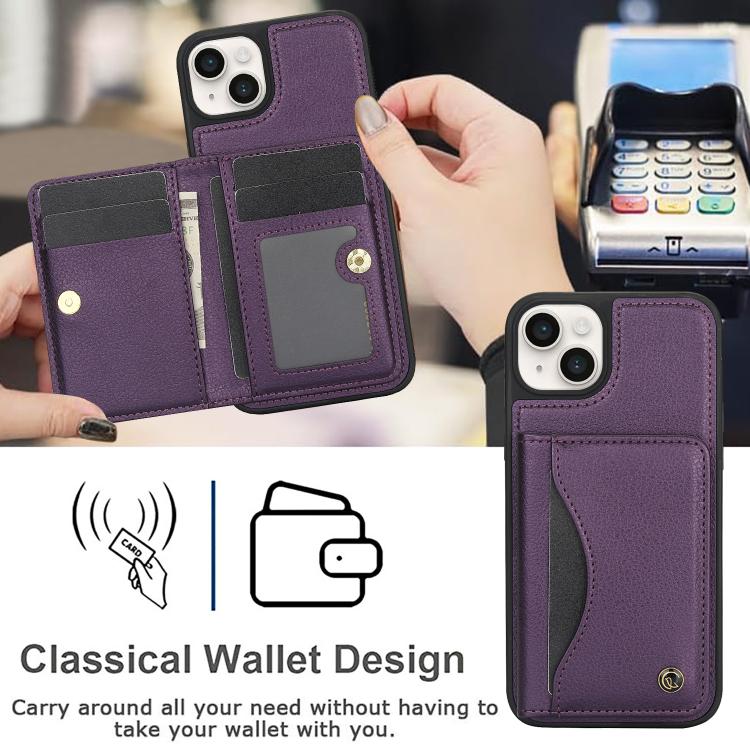 For iPhone 11 AwQuer Horizontal Flip Card Bag Holder Leather Phone Case