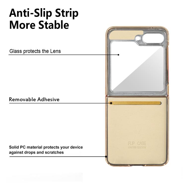 For Samsung Galaxy Z Flip5 VIETAO Dream Series Metal Ring Leather Phone Case