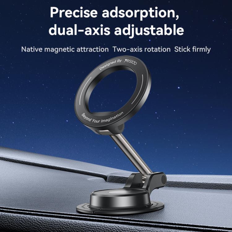 Yesido C218 Car MagSafe Magnetic Mobile Phone Holder - Black