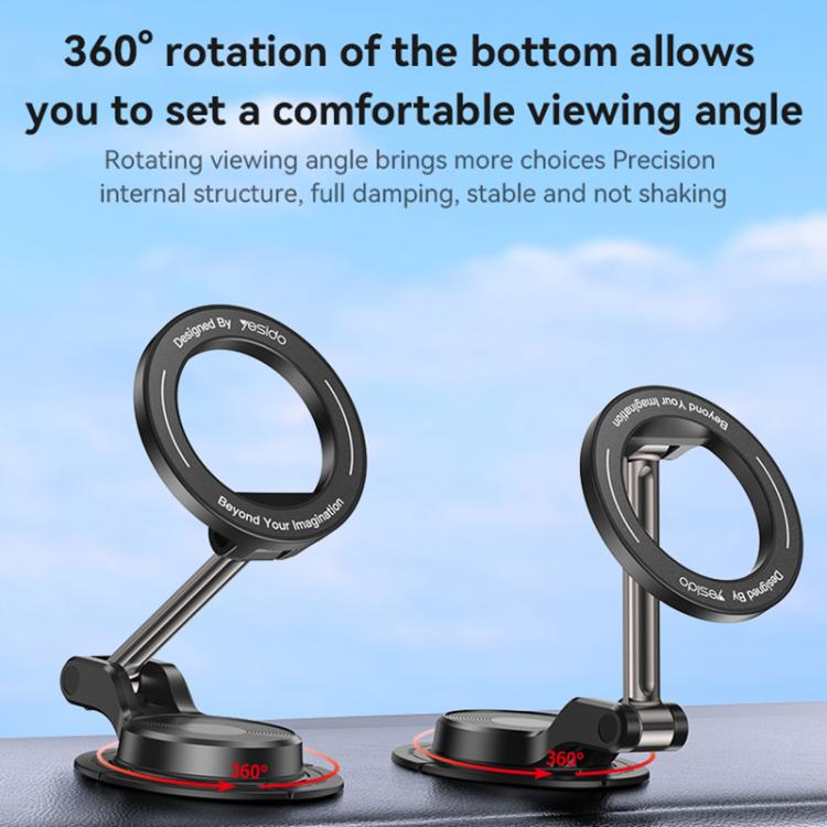 Yesido C218 Car MagSafe Magnetic Mobile Phone Holder - Black