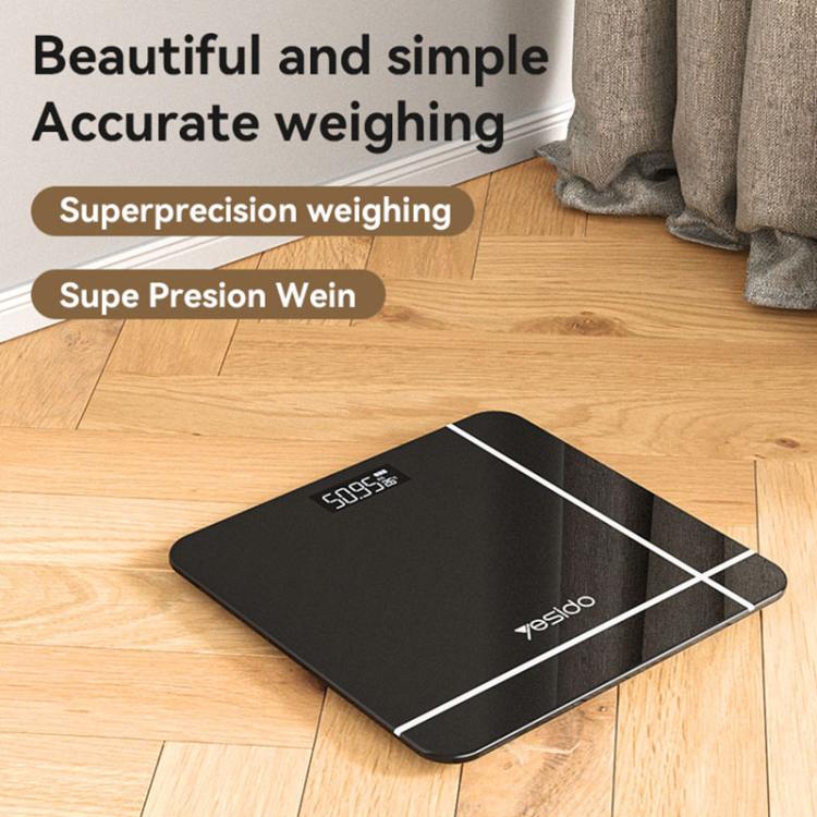 Yesido MG09 Smart Electronic Weight Scale, Size: 26x26x2.35cm - Black