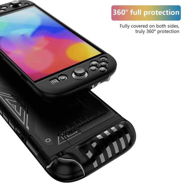 For Nintendo Switch 2  Detachable X-pattern Protective Case with Holder