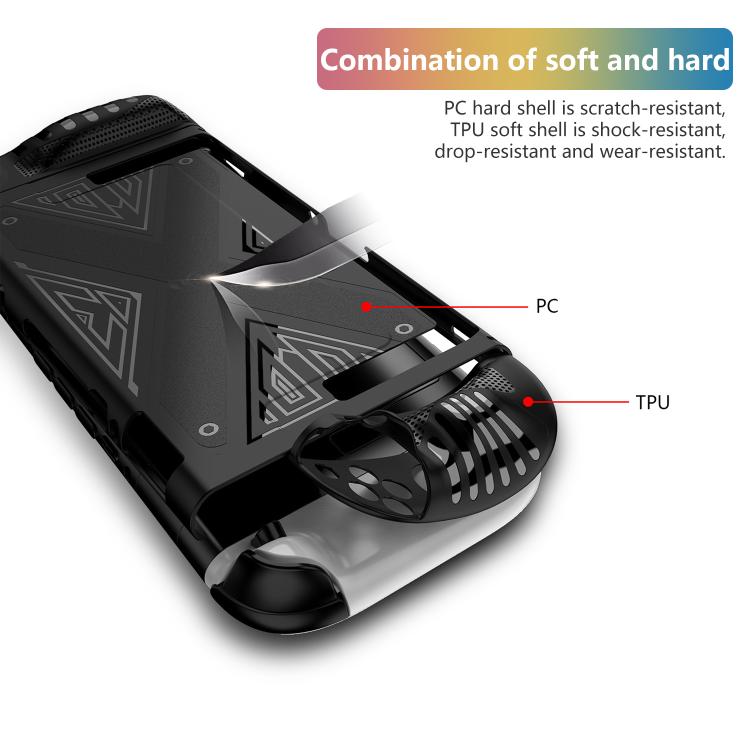 For Nintendo Switch 2  Detachable X-pattern Protective Case with Holder