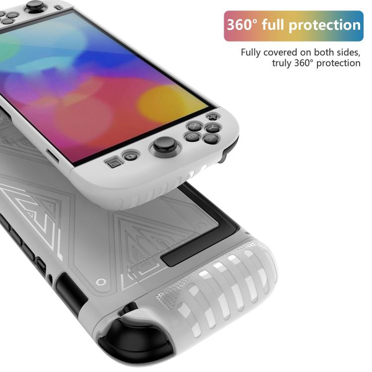 For Nintendo Switch 2  Detachable X-pattern Protective Case with Holder