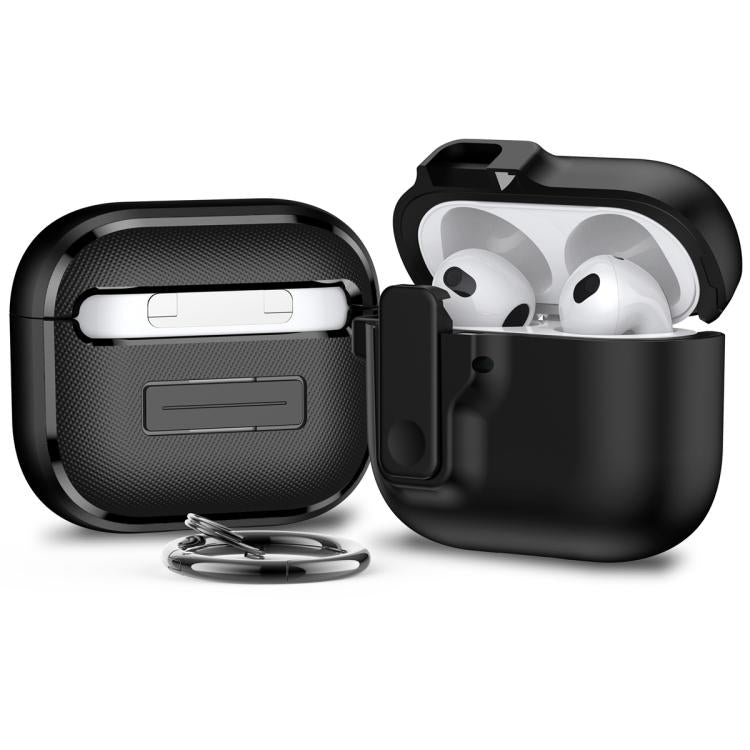 For AirPods 4 Automatic Switch Lock Bluetooth Earphone Shockproof Protective Case