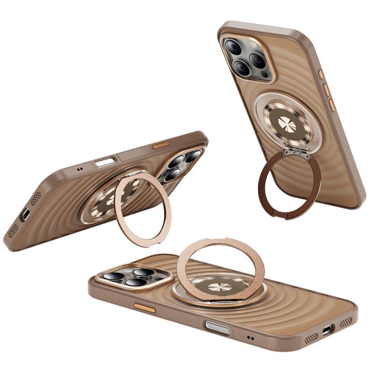 For iPhone 16 Pro Skin Ripples MagSafe Holder Phone Case