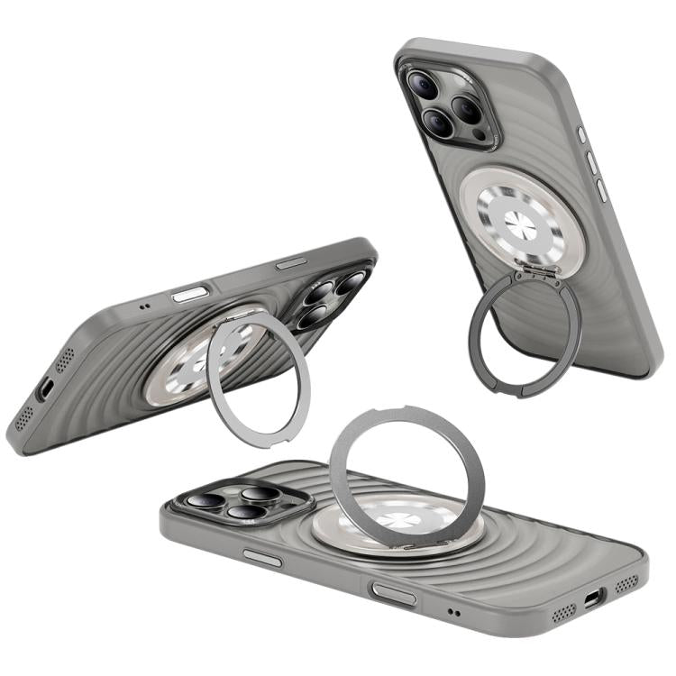 For iPhone 16 Pro Skin Ripples MagSafe Holder Phone Case