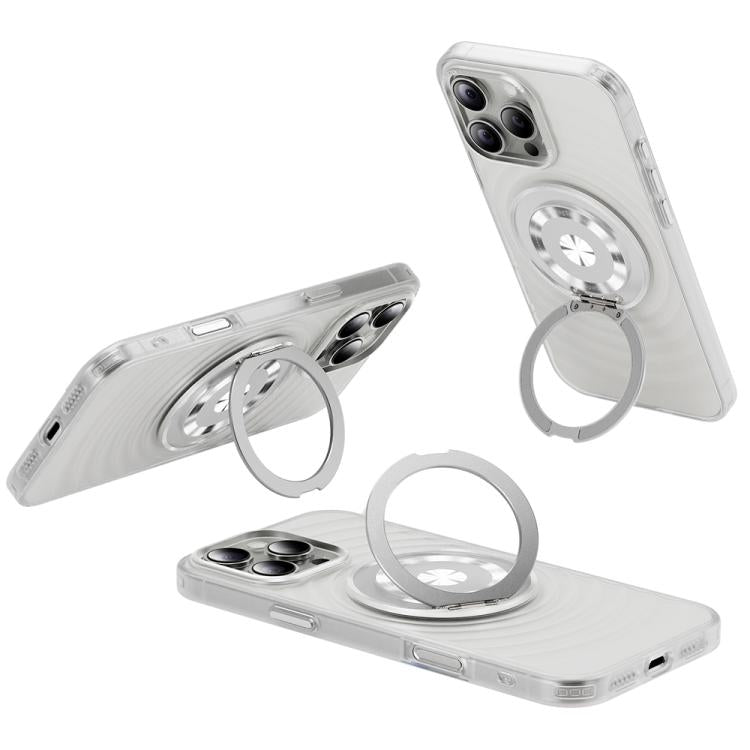 For iPhone 16 Pro Skin Ripples MagSafe Holder Phone Case