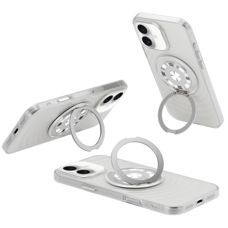 For iPhone 16 Skin Ripples MagSafe Holder Phone Case