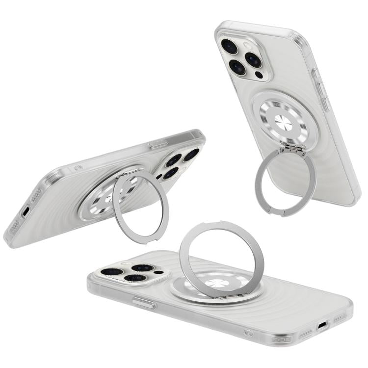 For iPhone 14 Pro Max Skin Ripples MagSafe Holder Phone Case