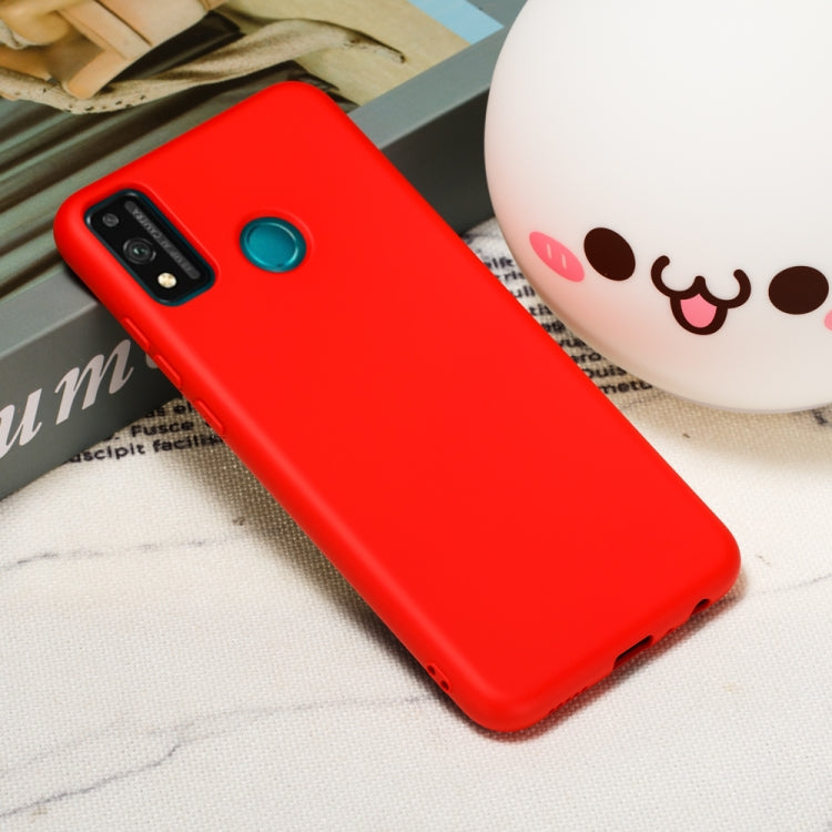 For Huawei Honor 9X Lite Pure Color Liquid Silicone Shockproof Full Coverage Case