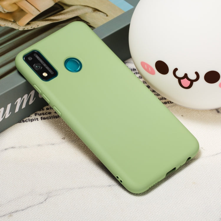 For Huawei Honor 9X Lite Pure Color Liquid Silicone Shockproof Full Coverage Case