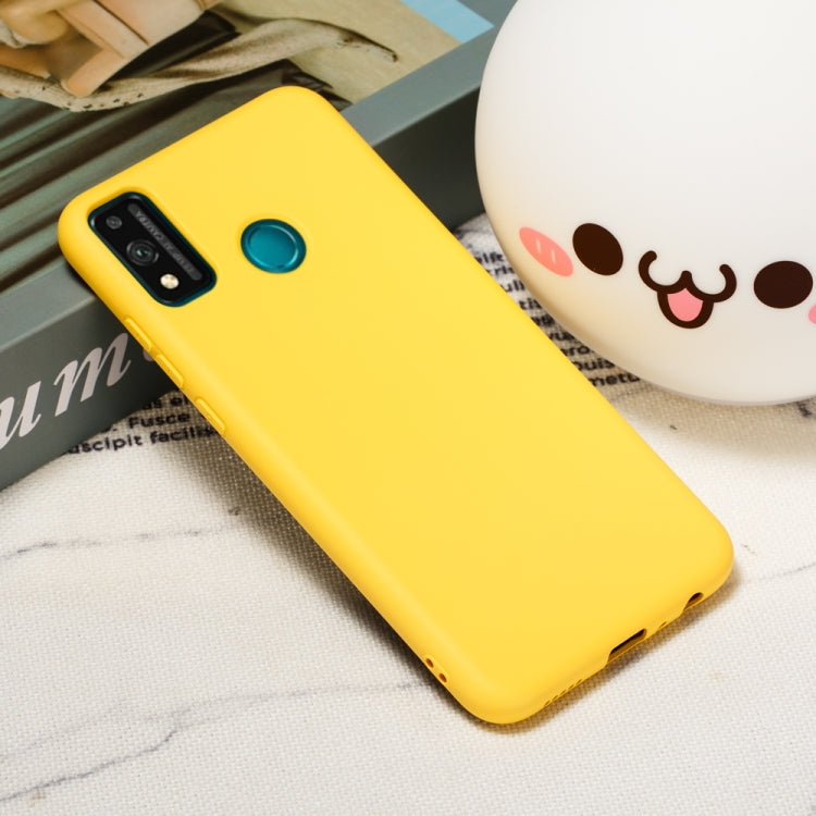 For Huawei Honor 9X Lite Pure Color Liquid Silicone Shockproof Full Coverage Case