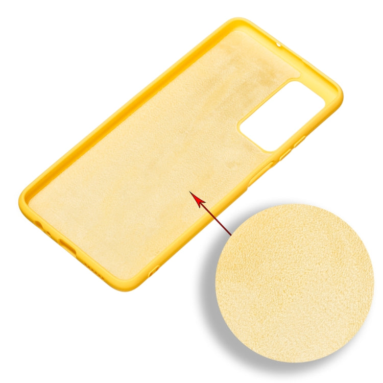 For Huawei Honor Play 4 Pure Color Liquid Silicone Shockproof Full Coverage Case