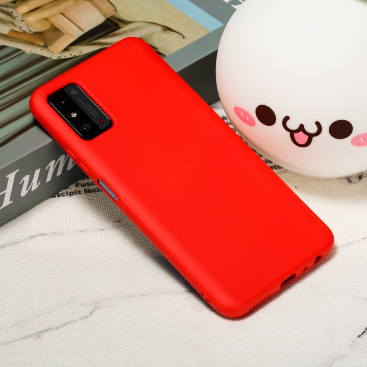 For Huawei Honor X10 Max Pure Color Liquid Silicone Shockproof Full Coverage Case