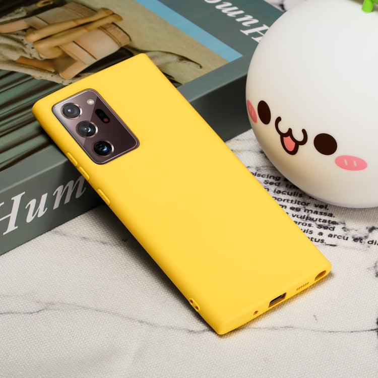 For Samsung Galaxy Note20 Ultra Pure Color Liquid Silicone Shockproof Full Coverage Case
