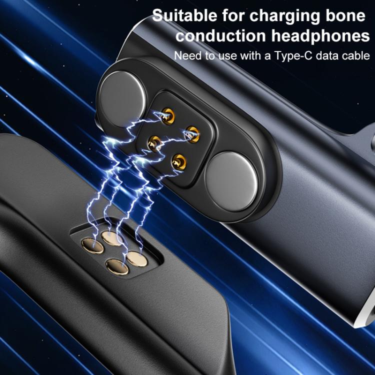 Bone Conduction Earphone USB-C / Type-C Interface Adapter Converter - Black